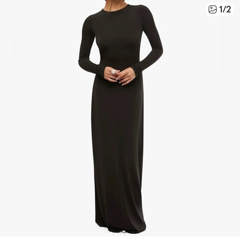 WeWoreWhat Black Maxi Dress
